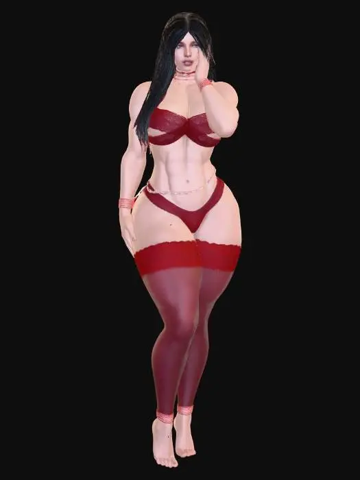 3D model for dangerous lady