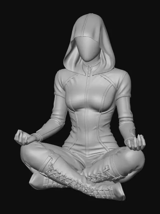 3D model for Nightbound Enchantress (seated)2