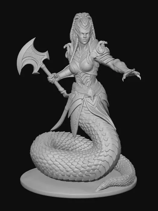 3D model for serpent beings 1