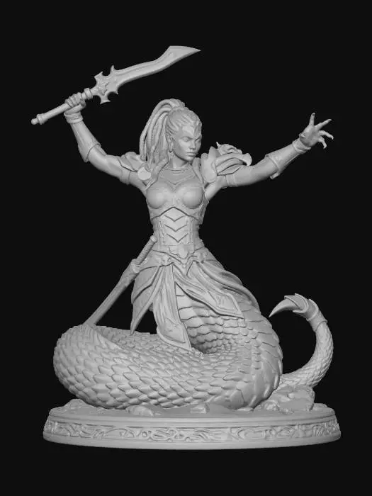 3D model for serpent beings 2