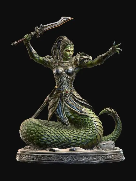 3D model for serpent beings 2