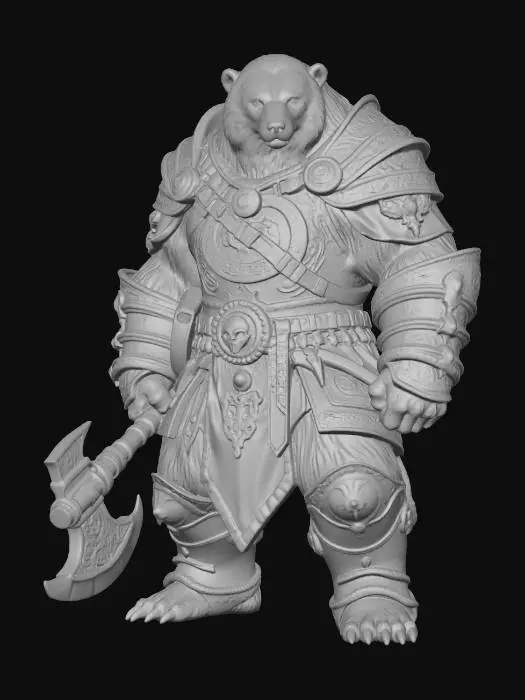 3D model for Ironclad Ursine Warrior