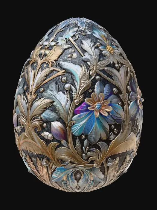 3D model for Gilded Floral Egg, #EasterEgg2026#