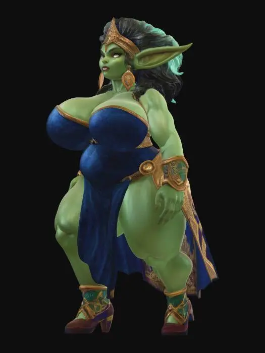 3D model for grand witch Hilda goblin