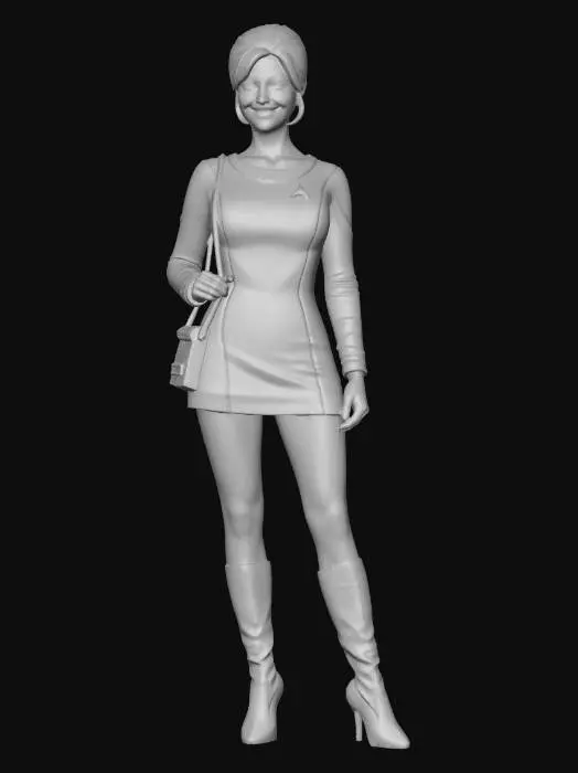 3D model for Starfleet Officer in a Blue Uniform
