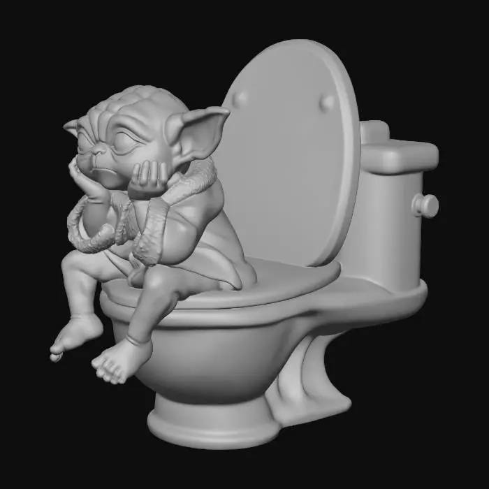 3D model for Contemplative Yoda Jr.