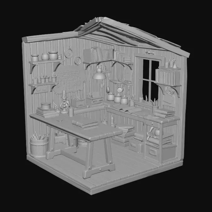 3D model for writing room