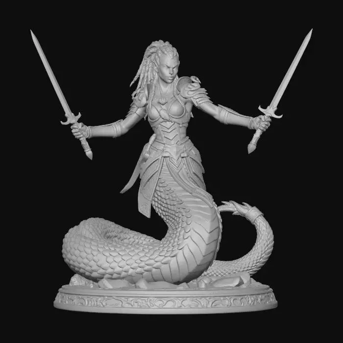 3D model for serpent beings 5