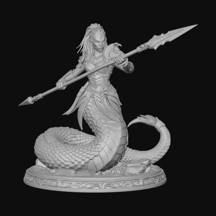 3D model for serpent beings 7