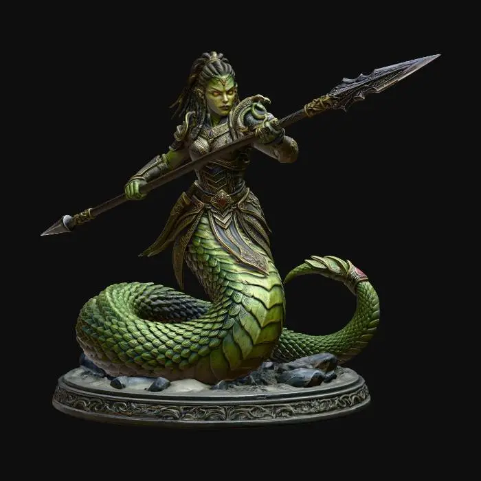 3D model for serpent beings 7