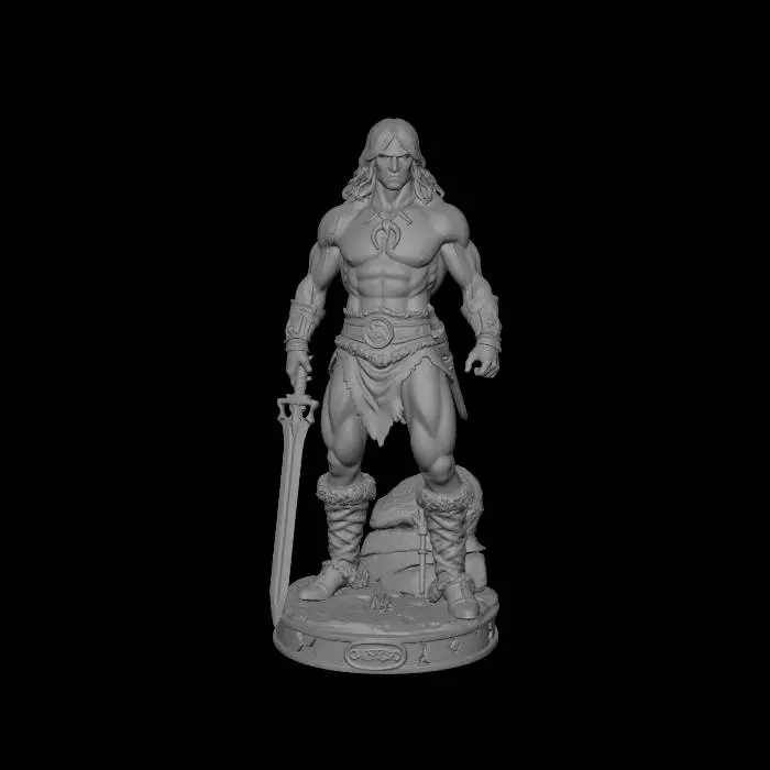 3D model for Stoneheart Barbarian