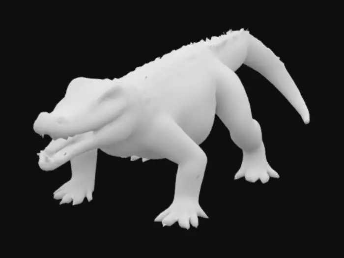 3D model for Un alligator