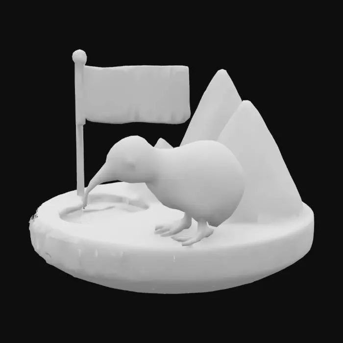 3D model for New Zealand Icon