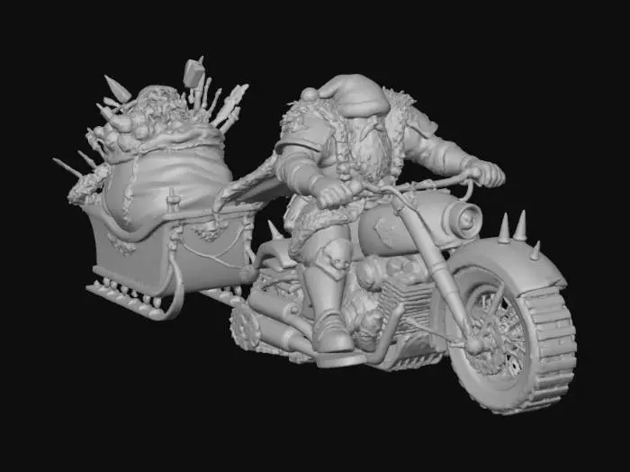 3D model for Santa's Steel Sleigh, #Christmas2025#