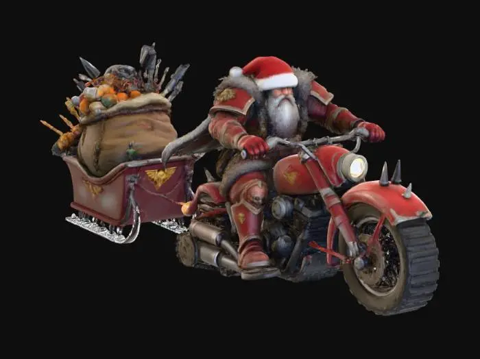 3D model for Santa's Steel Sleigh, #Christmas2025#