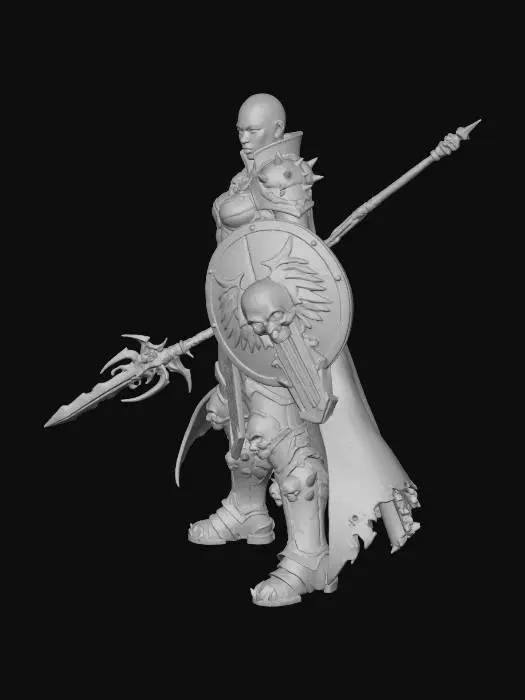 3D model for Warrior of the Ashen Realm
