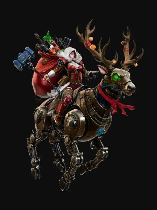 3D model for Santa's Cyber Siege