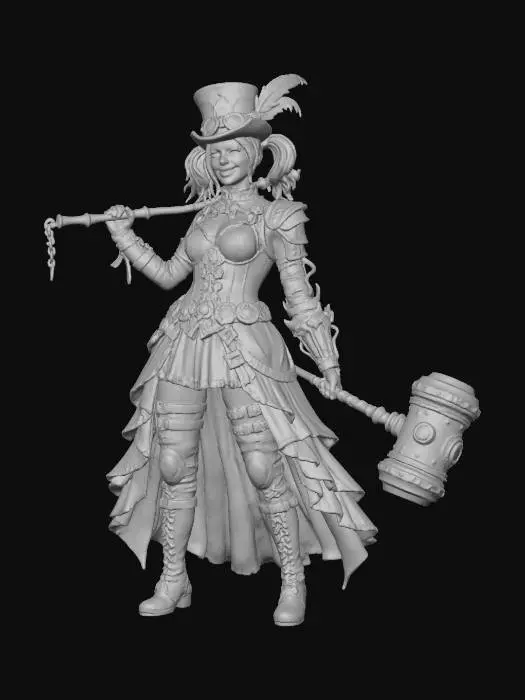 3D model for Steampunk Jester Adventure