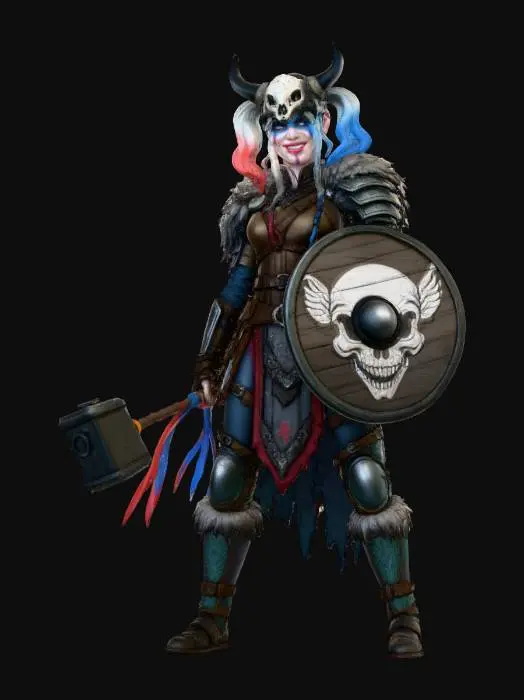 3D model for Viking Harley