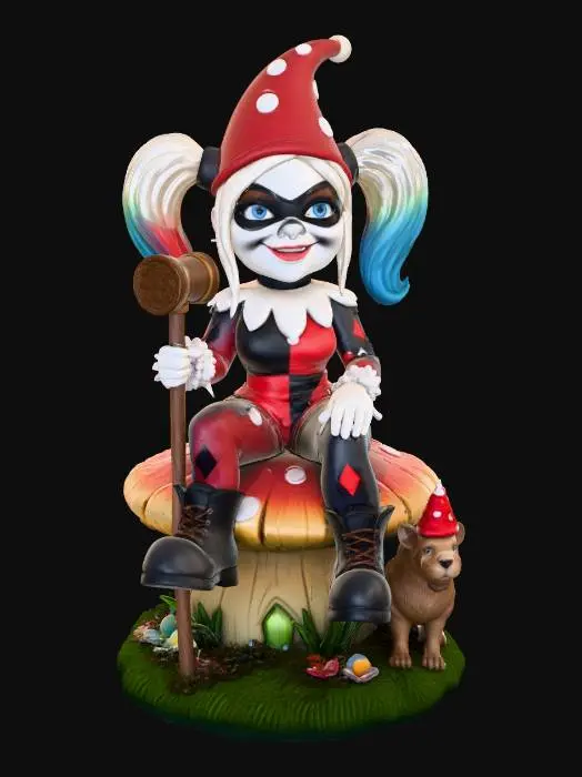 3D model for Harley Garden Gnome