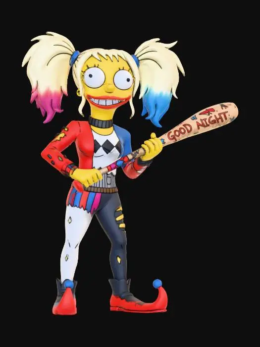 3D model for The simpsons Harley