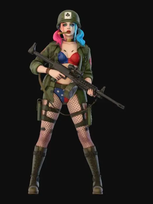 3D model for Warrior in the Jungle