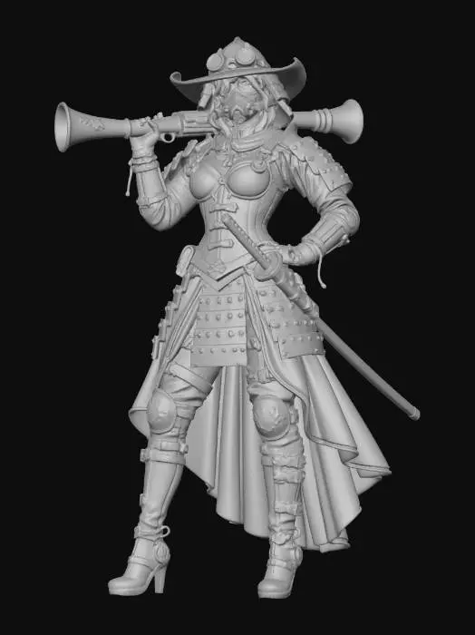 3D model for Steampunk Sentinel