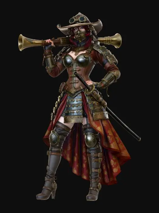 3D model for Steampunk Sentinel