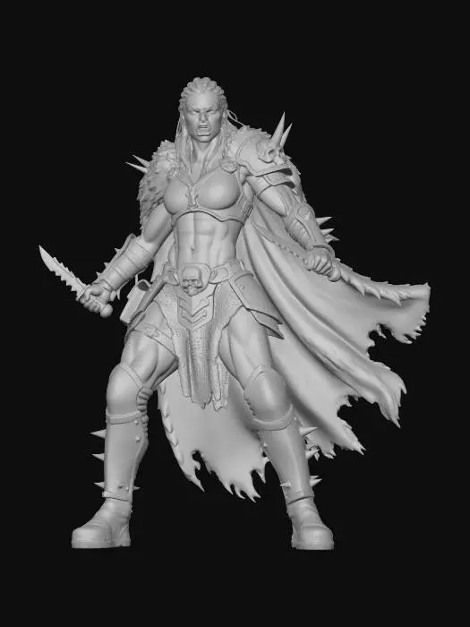 3D model for Warrior of the Wasteland