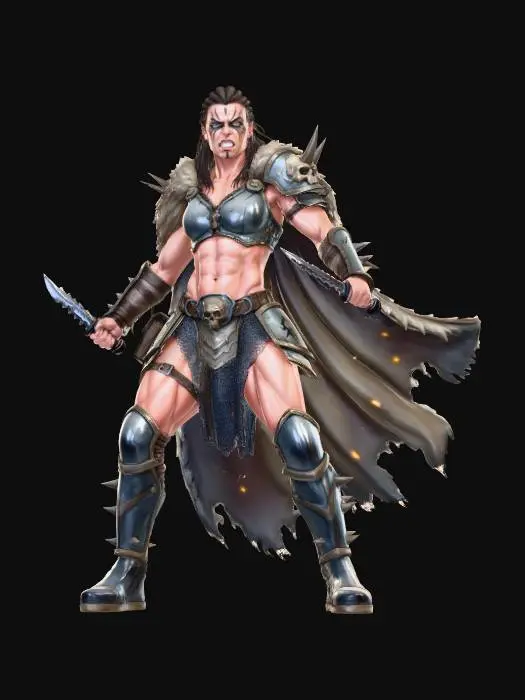 3D model for Warrior of the Wasteland