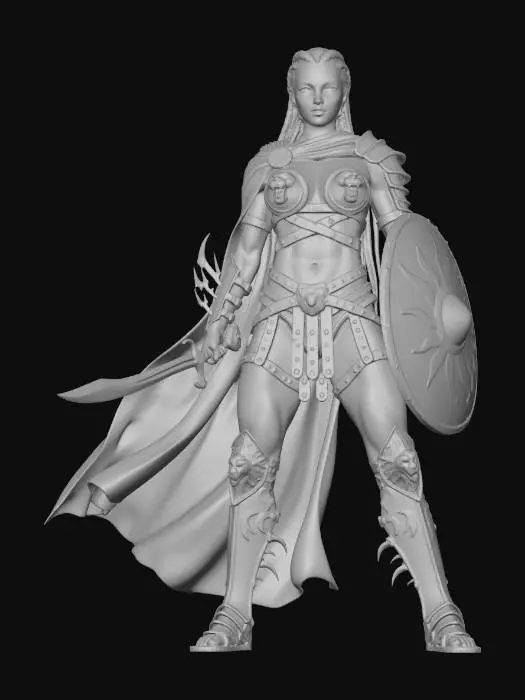 3D model for Warrior of the Arena