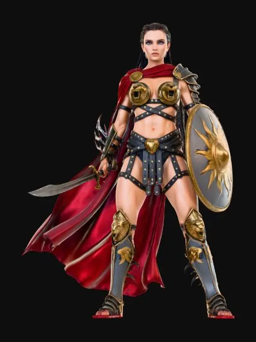 3D model for Warrior of the Arena