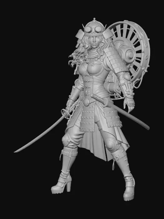 3D model for Steampunk Guardian