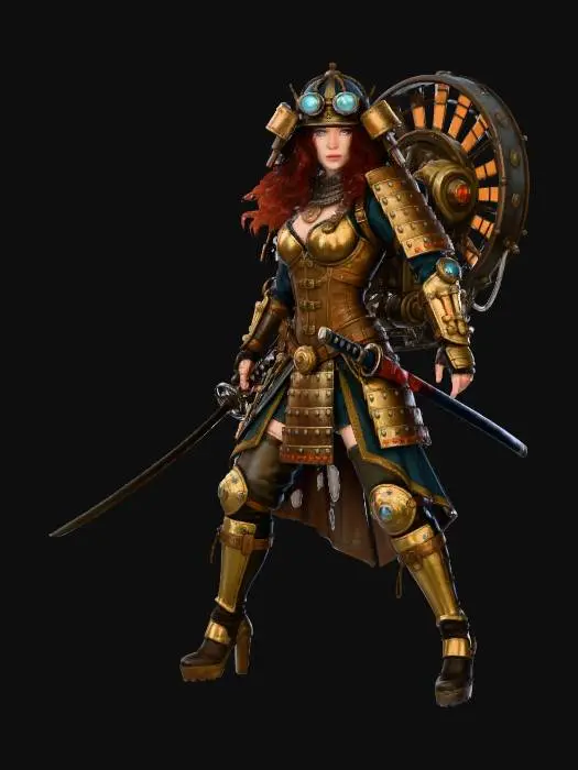 3D model for Steampunk Guardian