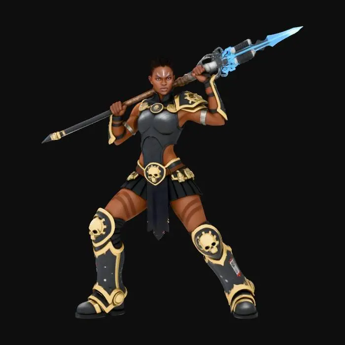 3D model for Warrior of the Dawn