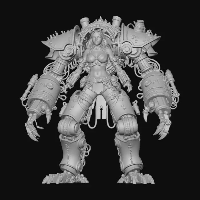 3D model for Steampunk Guardian