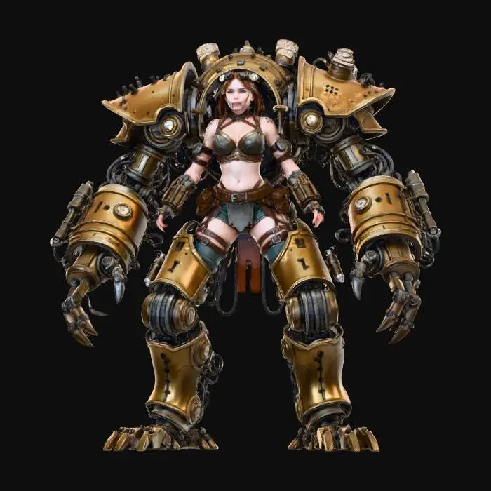 3D model for Steampunk Guardian