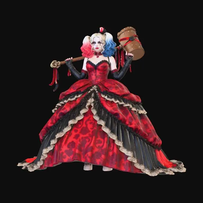 3D model for Meshy_AI_Victorian_Harley_0105163053_Mod