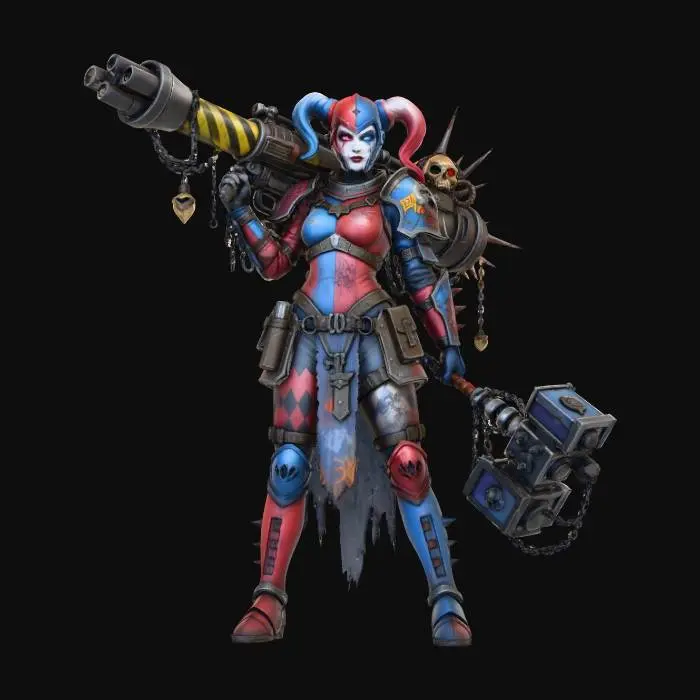 3D model for Warrior Jester Dystopia