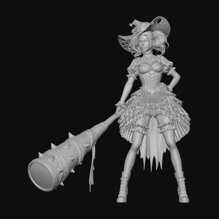 3D model for Victorian Jester in the Fog