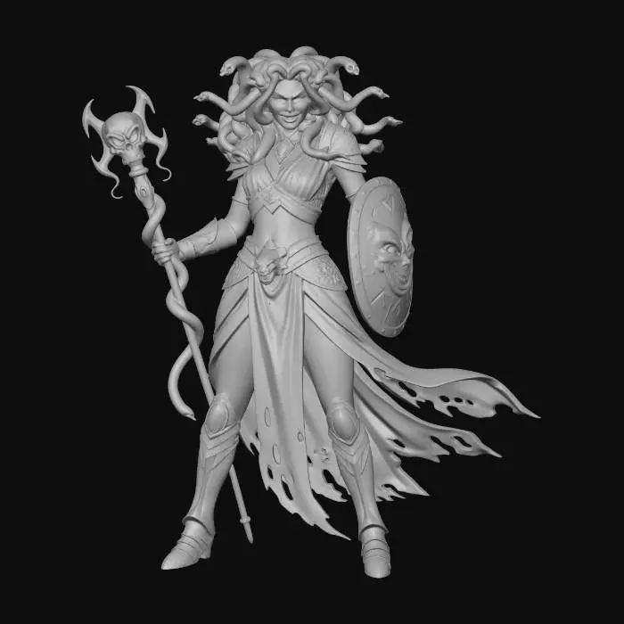 3D model for Gothic Warrior Queen