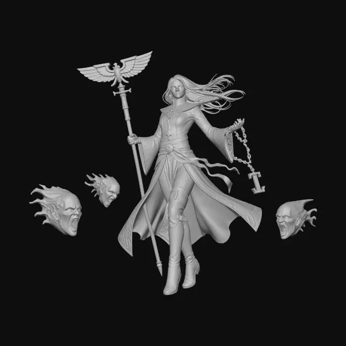 3D model for Stormbringer Sorceress