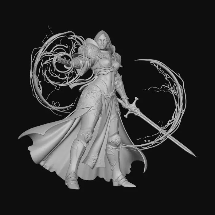 3D model for Arcane Warrior in Ruins