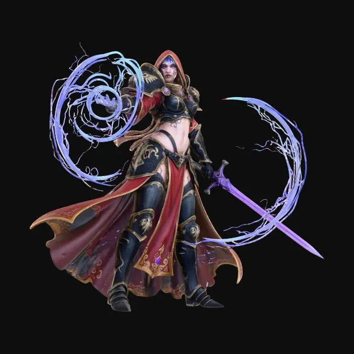 3D model for Arcane Warrior in Ruins