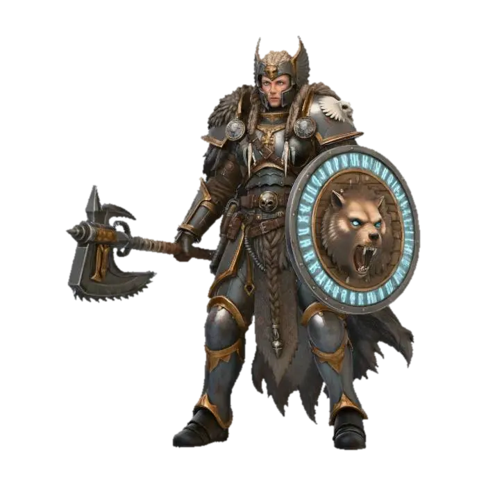 Warrior of the Runes - Warhammer40k 3D model, vytvořený pomocí AI