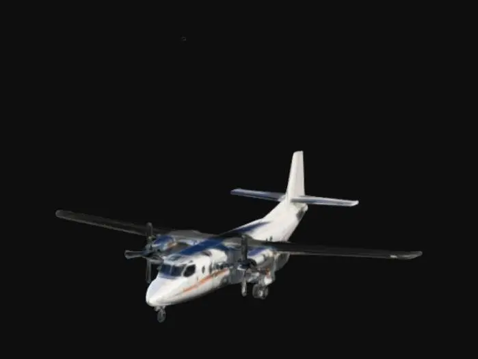 3D model for a turboprop aircraft medium size