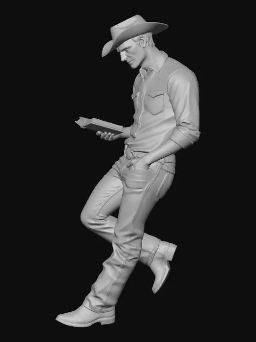 3D model for The Bookish Cowboy