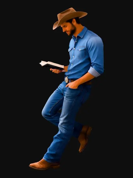 3D model for The Bookish Cowboy