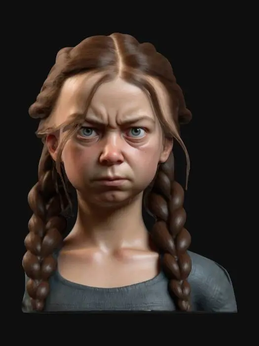 3D model for two braids