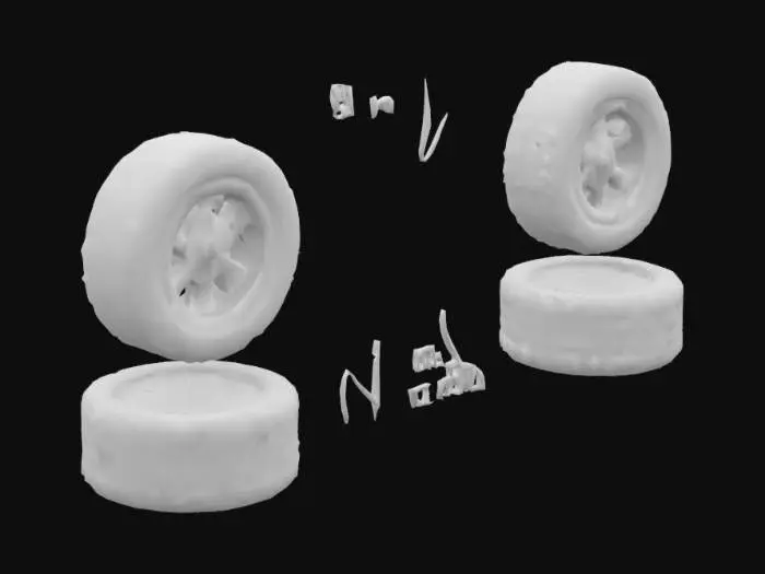 3D model for Technical Wheel Diagram
